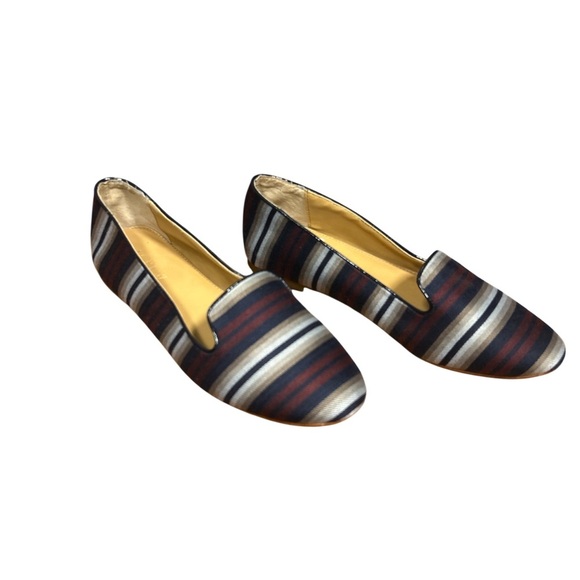 J.Crew Women’s Striped Loafers Flats Size 7 Preppy Classic Slip On Shoes - Picture 5 of 6